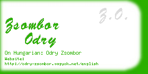 zsombor odry business card